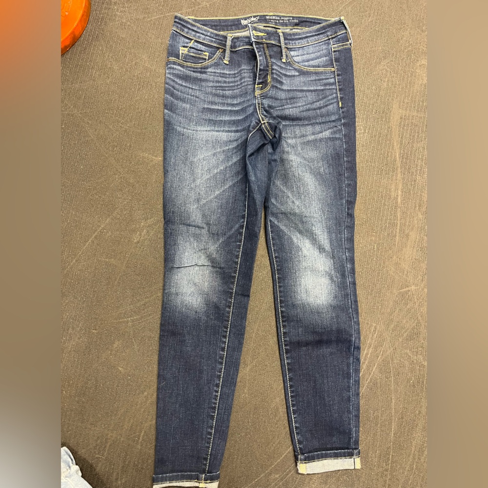 Mossimo Supply Co. Dark Blue Skinny Jeans